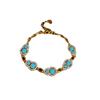 Vintage Goldplated Gourd Bracelet With Zircon Stones For Women Gift