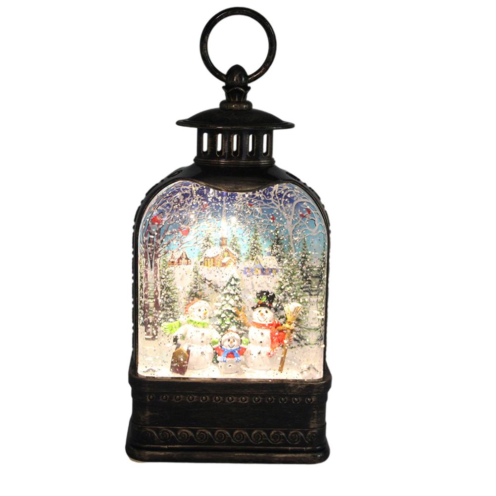 Gold Snowflake Christmas Tree Music Box with Light Xmas Gift Decor