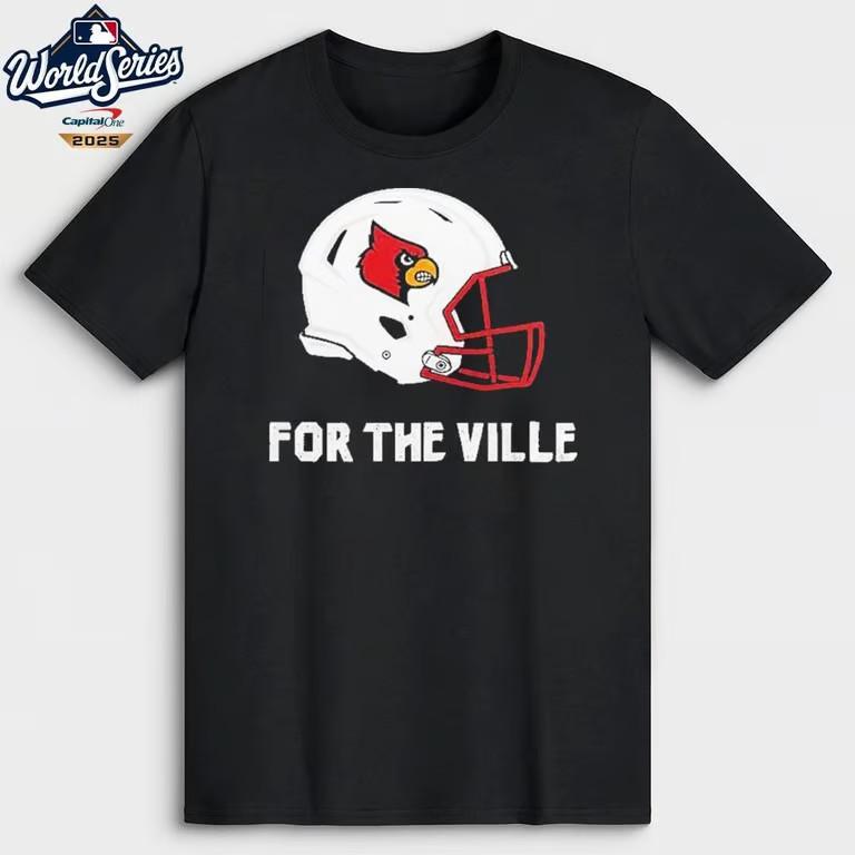 Louisville Football For the Ville Support the Cards T-Shirt Unisex T-Shirt XXL