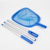 Pool Skimmer Rake with Adjustable Pole Fine Mesh Pool Leaf Catcher Detachable Leaf Net for Cleaning Pools Spas Hot Tubs Fountains