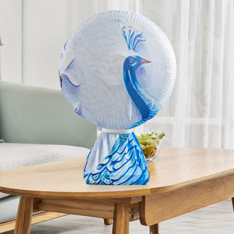 Household Electric Fan Covers Nordic Elasticity Round Table  Dust-proof Cover Safety Storage Protection All-inclusive Cases