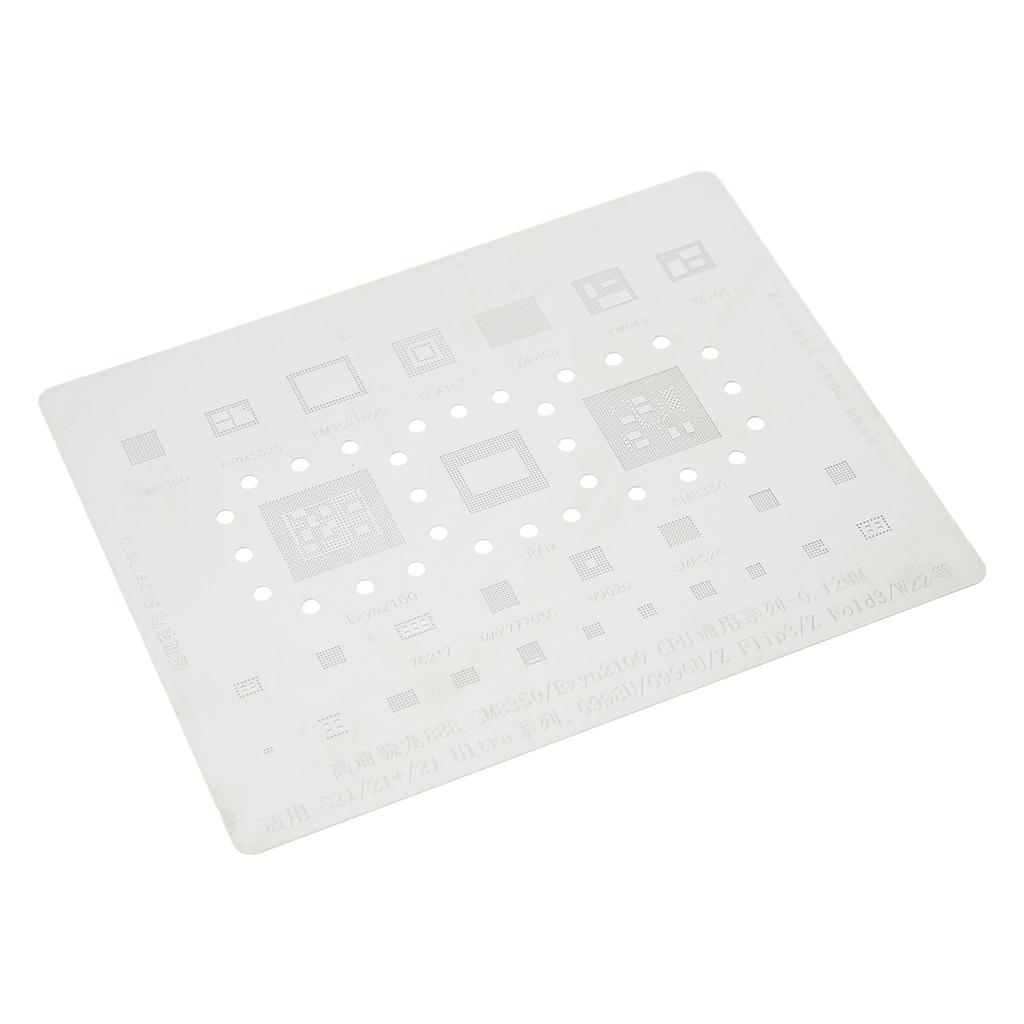 BGA Reballing Stencil Accurate Positioning Fast Tin Planting CPU Reballing Template for S21 S21+ S21 Ultra Series