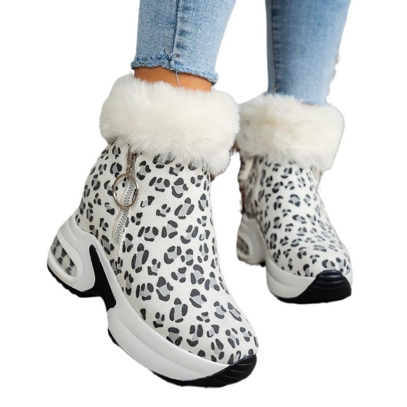 Schneestiefel Winter neu bequem Sportlich lässig Baumwollstiefel Muffin Absatz dicke Sohle Samt kurze Stiefel Damen