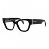 Palm Angels Eyeglasses Cat Eye Full Rim  Black Frame And Clear Demo Lenses