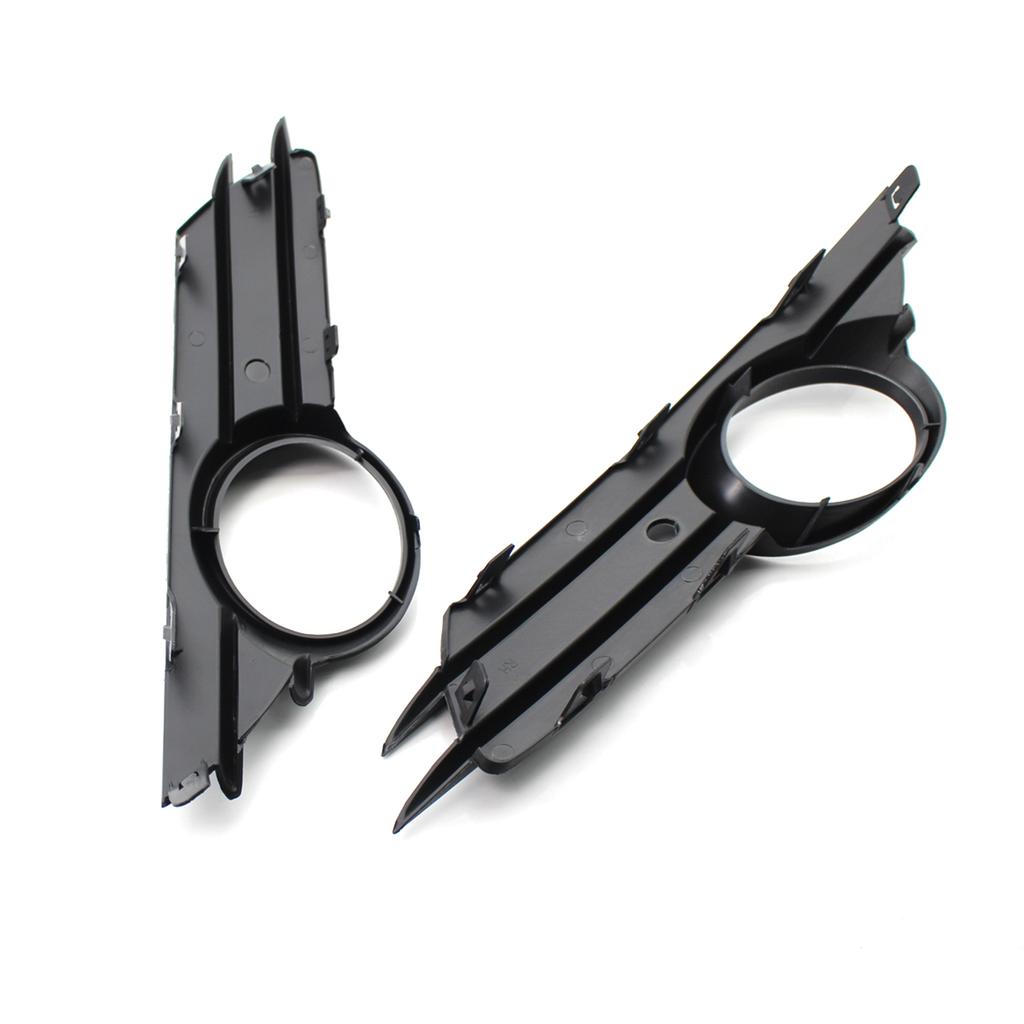 Left and Right Front Bumper Lower Grille Trim Fog Light Hole Pair Set Replacement for OPEL VAUXHALL CORSA D MK3 2006