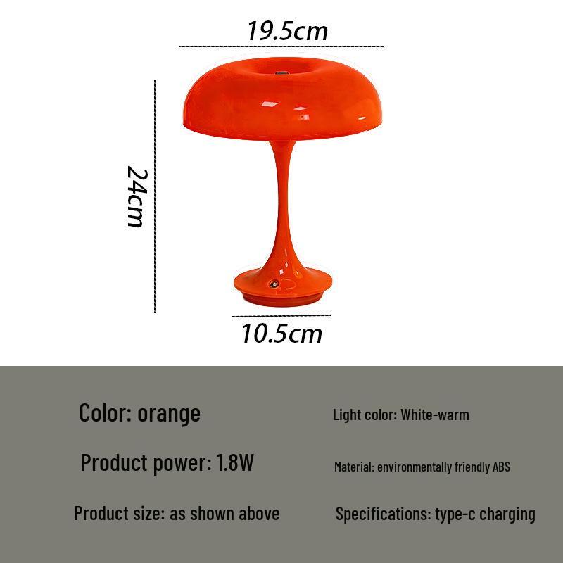 Trendy Mushroom Lamp - Stylish Creative Gift and Timeless Home Decor Piece
