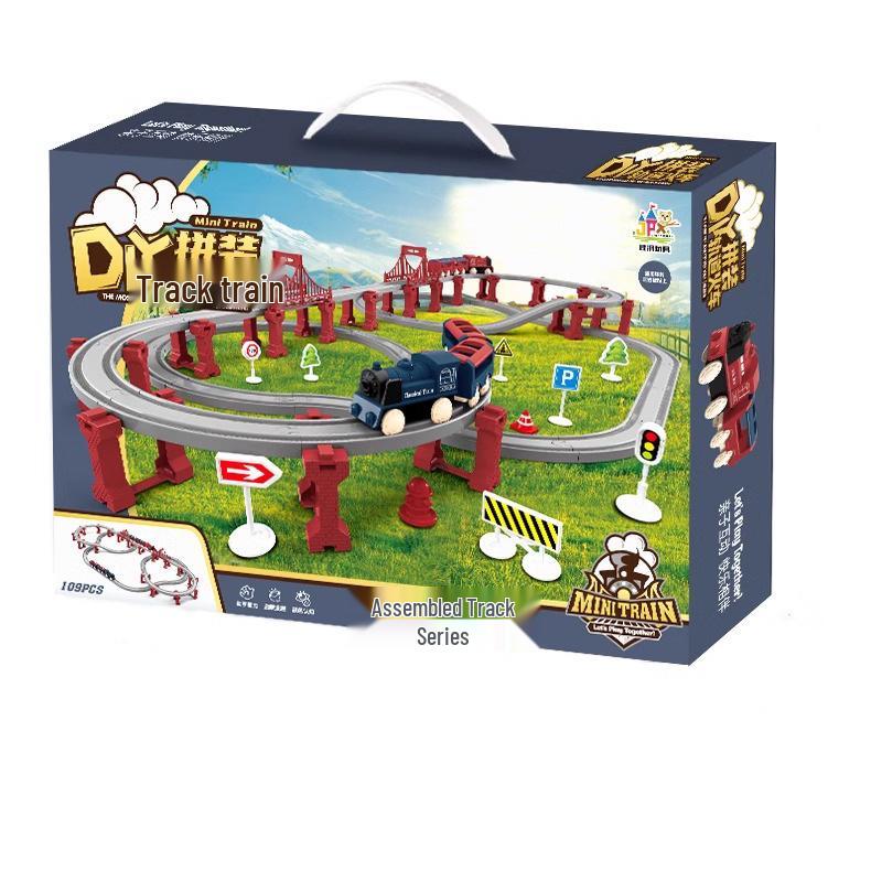 Elektrische Hochgeschwindigkeitszug-Set für Kinder – Lernspielzeug mit Streckenmodell, perfektes Geburtstagsgeschenk.