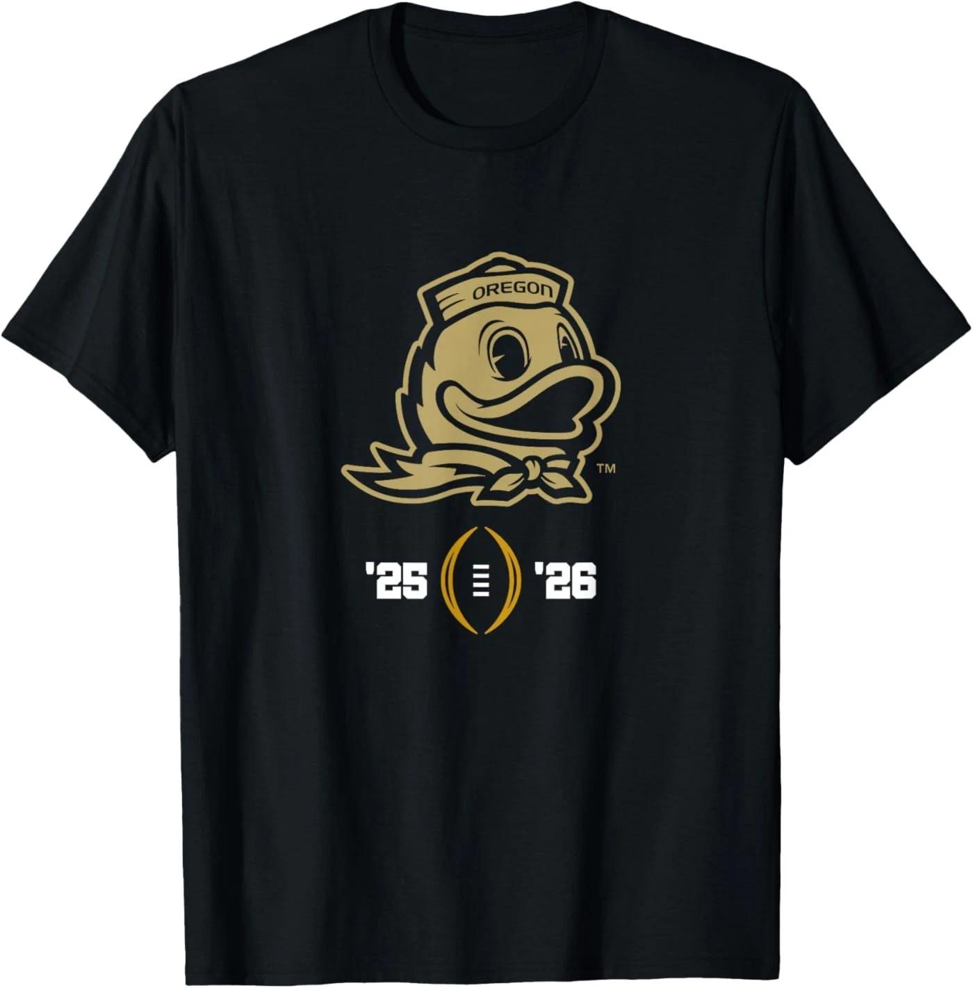 Oregon Ducks 2025-26 College Football Playoff Logo T-Shirt S