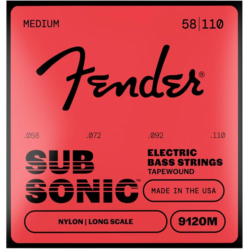 Fender Fender Electric Bass Strings SubSonic™ 9120M Bass Strings, Nylon Tapewound, Longe Scale, G...