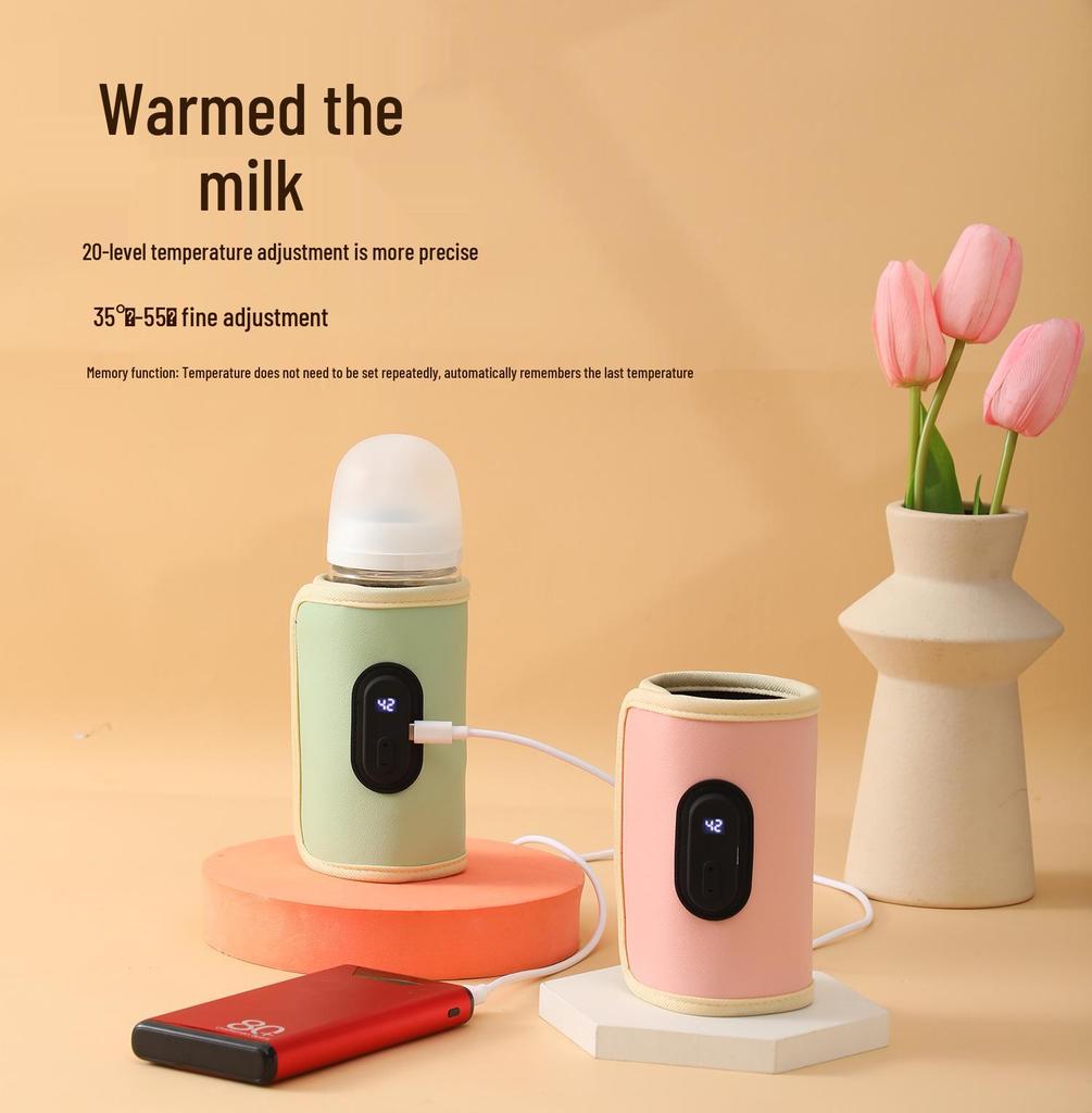USB Smart Temperature Control Baby Milk Warmer Bottle Sleeve