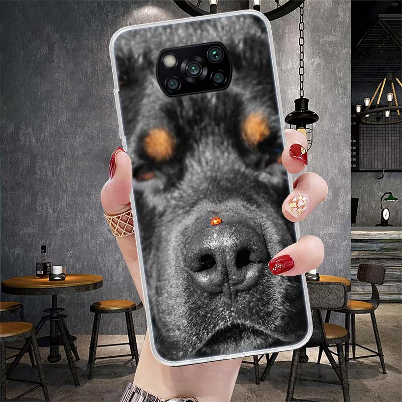 Rottweiler Dog Soft Phone Case For Xiaomi Redmi 15C 15 13C 13 Poco X5 X6 X7 F7 Ultra M7 12C 12 10 10C 9C 9A 9T 9 Fundas Poco X3