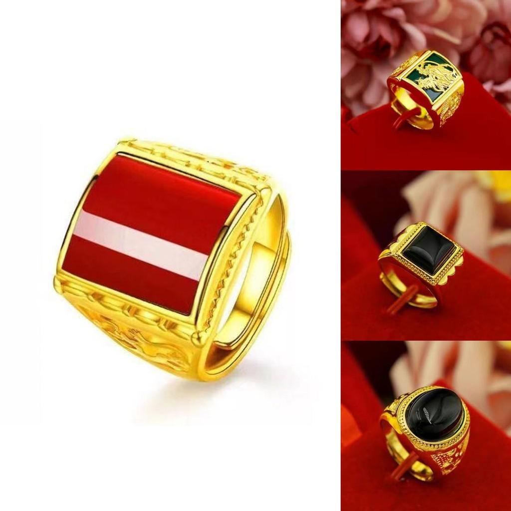 Chic Brass Gold-plated Open Ring With Dazzling Gemstone In Trendy Geometric Fashion Design
