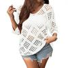 Women's Casual Slimming Summer Sweater - Comfortable Mesh Knit Top