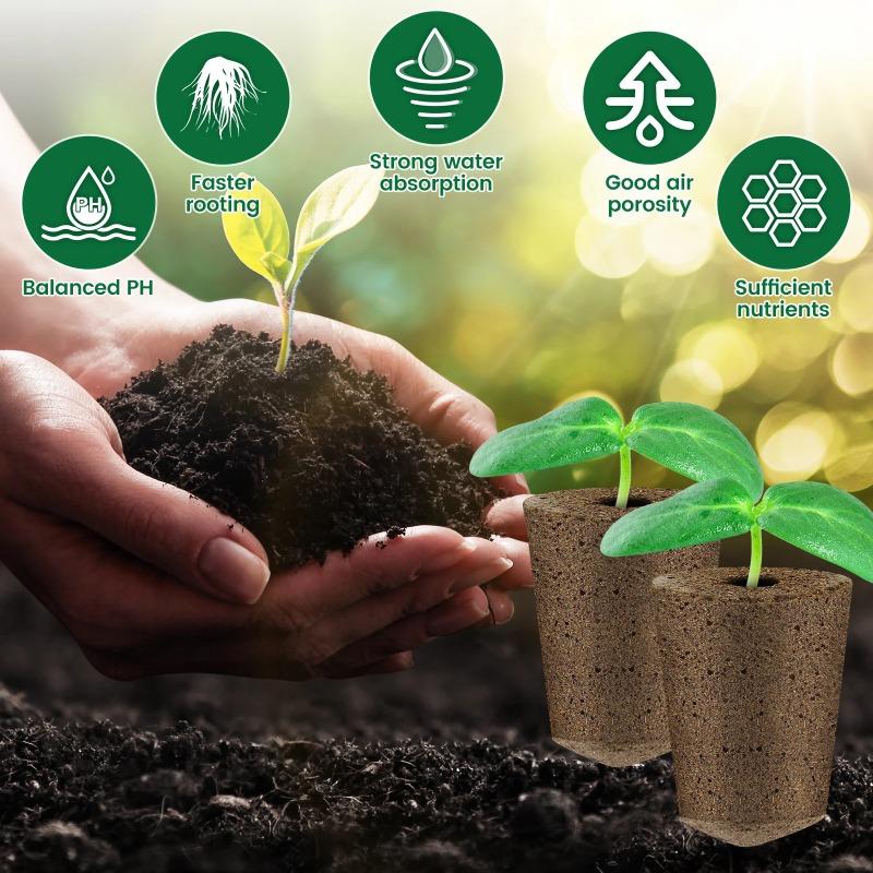 Planting Cotton Seed Grow Sponges Hydroponics Starter Replacement Root Growth Sponges Gardening Pod Garden Planting Accessories