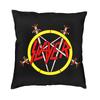 Modern Heavy Metal Rock Band Slayers Cushion Cover Velvet Pillow Case Living Room Decoration Pillowcase