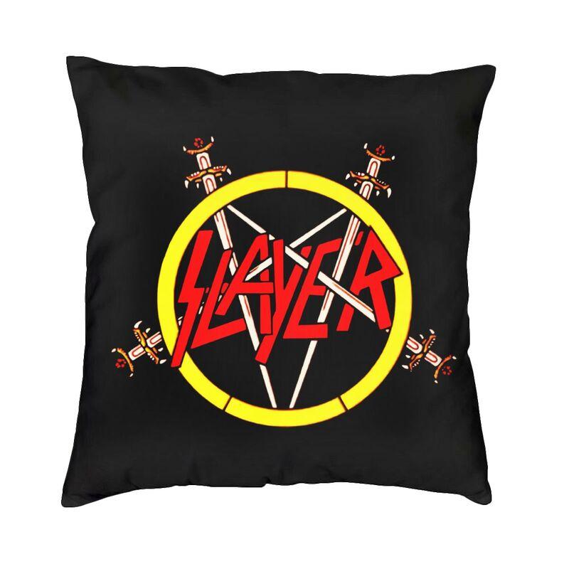 Modern Heavy Metal Rock Band Slayers Cushion Cover Velvet Pillow Case Living Room Decoration Pillowcase