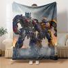 TRANSFORMERS Print Flannel Blanket High Quality Warm Comfortable Cover for All Seasons Perfect for Gifts Home Decor