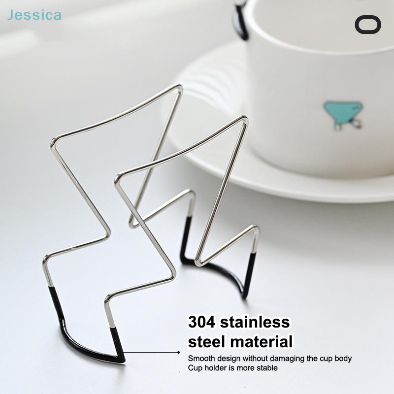 Coffee Filter Holder,Stainless Steel Cafe Drip Bag Holder Japanese Style Hanging Ear Coffee Holder