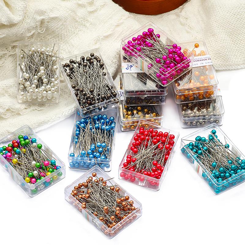 1box/bag Multi Colors Metal Pearlescent Needle For Household Sewing Accessories