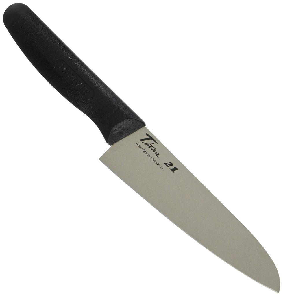 FOREVER Silver Titanium Santoku 160mm GRT-16