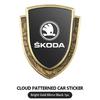 VIJT4 3D Metal Car Side Body Trunk Decoration Emblem Sticker Shield Styling For Skoda octavia a5 a4 mk1 2 fabia superb rapid mk3 yeti