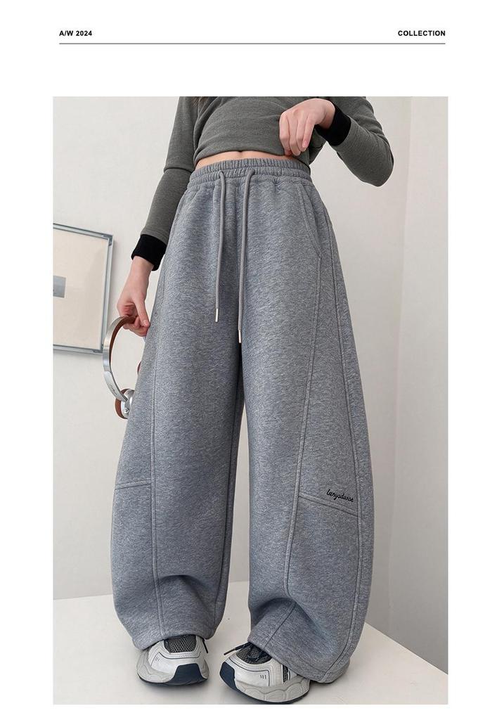 Girls' Casual Autumn Sports Pants 2026 - Loose Knit Sweatpants for Big Girls