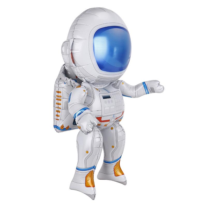 Cartoon Astronaut Balloons: Space-Themed Birthday Party Decorations for Boys