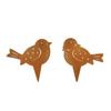 Metal Rusted Animal Garden Stake Art Crafts Statue Backyard Garden Yard Sidewalk Outdoor Backyard Decoration