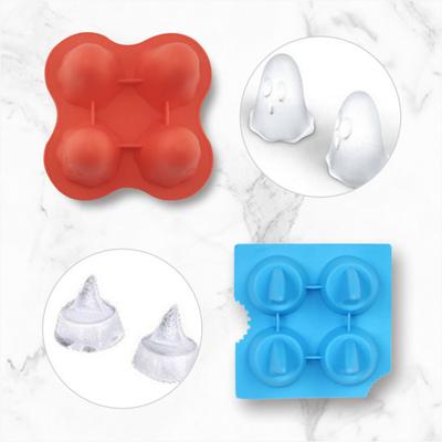 Ghost Shark Ice Tray Silicone Ice Cube Mold 3D Funny