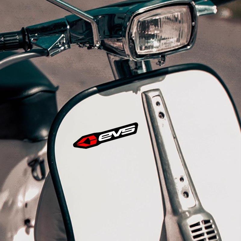 2Pcs EVS Electric Vehicle Logo Reflective Sticker Motorbike Body Waterproof Modification Decals for Bumper Triangle Window Glass