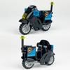 Military SWAT Team Motorcycle Building Bricks Set, DIY Model Kit for Children, Compatible Construction Blocks for War Games