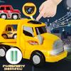 Toy Car Miniature Car 2 3 4 5 6 Years Old Toys Boys Girls Construction Vehicle Set with Lights and Sounds Children's Toy Car 2 3 Years Old Toy Boy