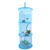 Multilayer Dry Rack Foldable Hanging Mesh Toy Storage Basket Underwear Organiser Cage Yellow