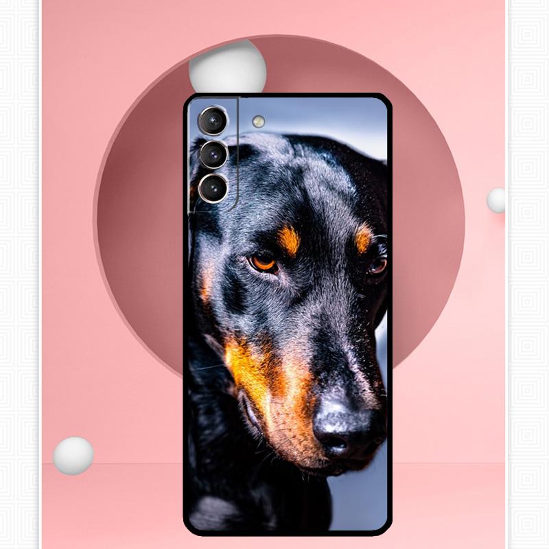 Etui Doberman Dog do Samsung Galaxy S22 S23 S24 Ultra Note 20 10 S8 S9 S10 Plus S21 S20 FE Miękka okładka