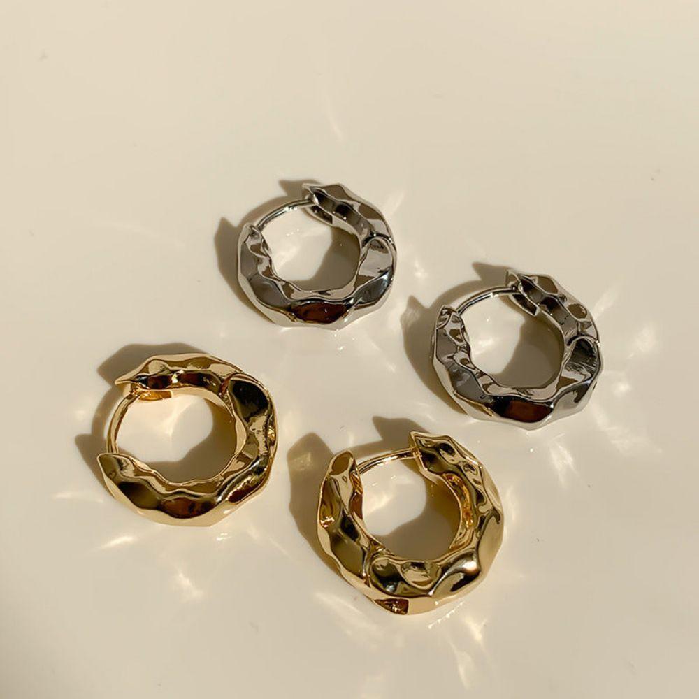 Minimalistisch Nieuw Hete Verkoop Trendy Verguld Goudkleurig Cirkel Oorbellen voor Vrouwen Oorring Oorring Klassieke Sieraden