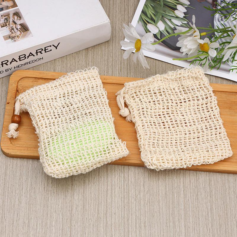 Pěnicí síťka na mýdlo Síťované sáčky Koupelové mycí pomůcky Čištění těla Pomůcka na pěnu Síťka Hloubkové čištění Domácí koupelna Exfoliační potřeby