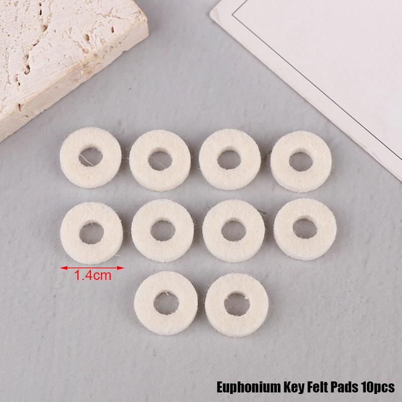 10Pcs Organ Key Felt Washers Pads For Wind Instruments Repair Replacement Parts Music Store Supply Accessories