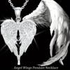 1 Pair of Stylish And Elegant Angel Wings Heart Shaped Pendant Earrings Exquisite Holiday Birthday Party Commemorative Accessories Gifts Jewelry