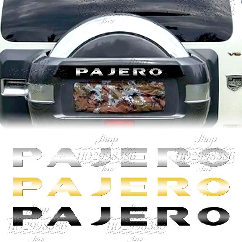 Accessori Auto Logo Lettere in Plastica ABS 3D Decorazione Adesiva Lato Carrozzeria Parafango Posteriore Cofano Bagagliaio Per Pajero Mitsubishi Car Styling