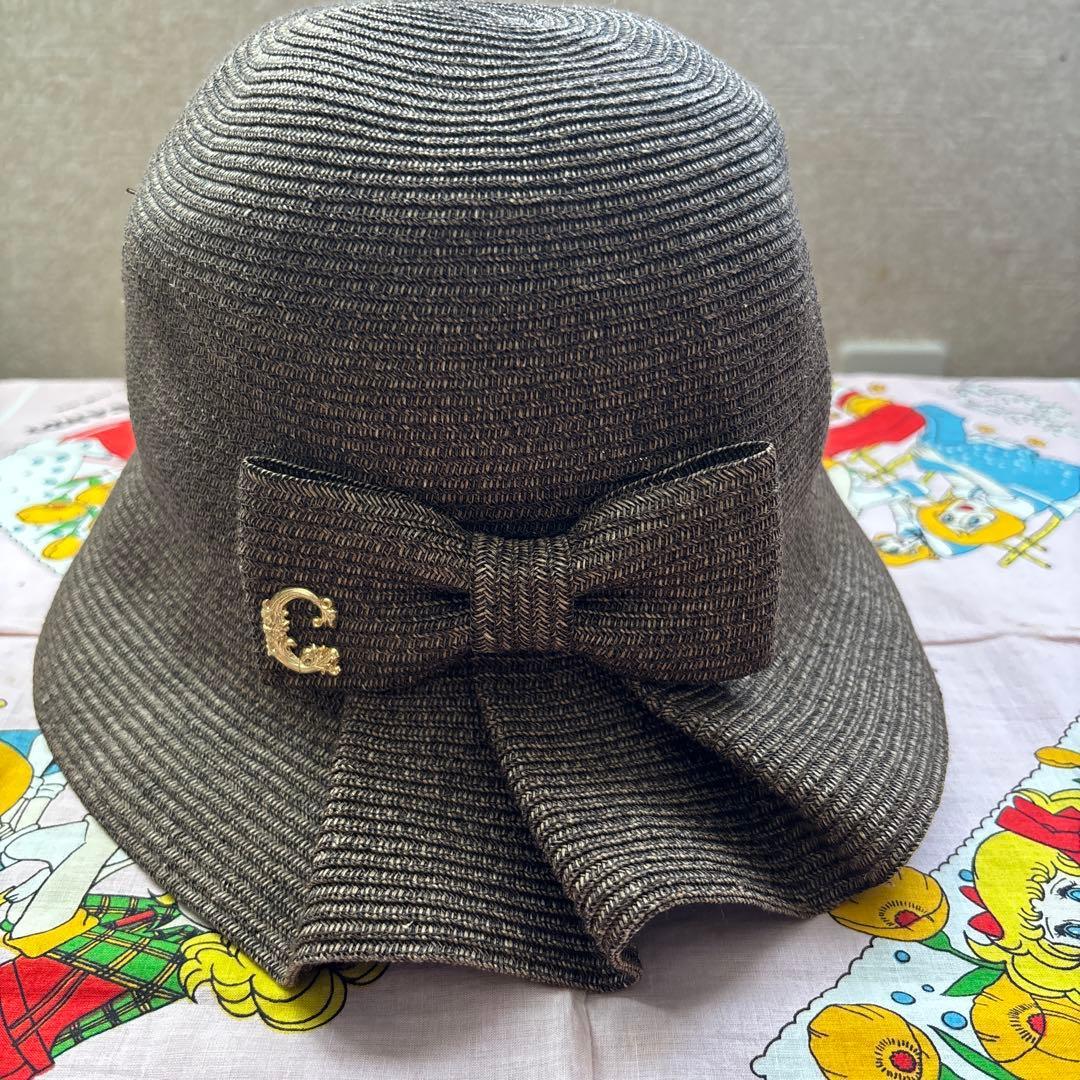 Used kashira straw hat brown
