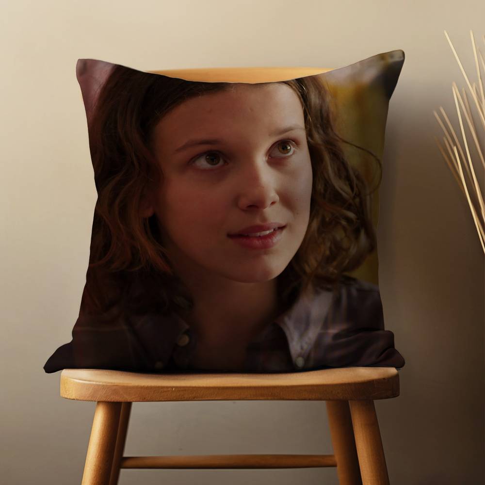 Actress M-Millie B-Brown Pillow Case Living Room Sofa Cushion Cover Suitable For Home Bedroom Decoration And Protector