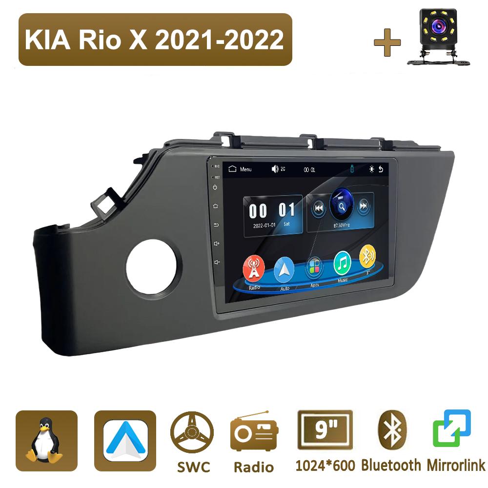 

Icreative Car Radio Multimedia MP5 Player Head Unit Stereo BT For KIA Rio X 2021-2022 чорний