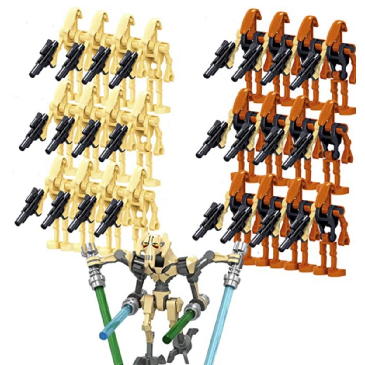 Star Wars Battle Droid Action Figure Toy Set, 25-Piece Buildable Kids Toys, Boys Collection Gift