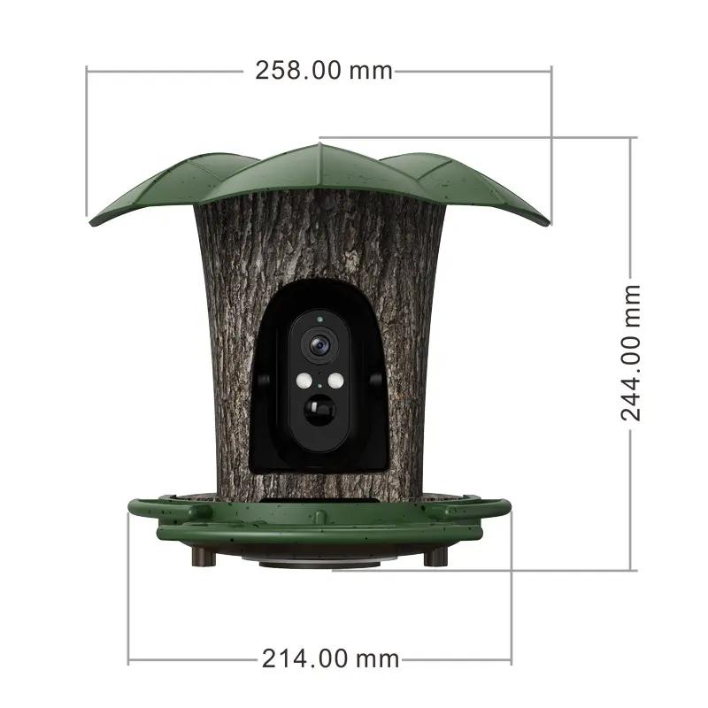Smart Bird Feeder with Camera Outdoor,Bird Watching Camera,1080P HD AI Identify Wildlife Species