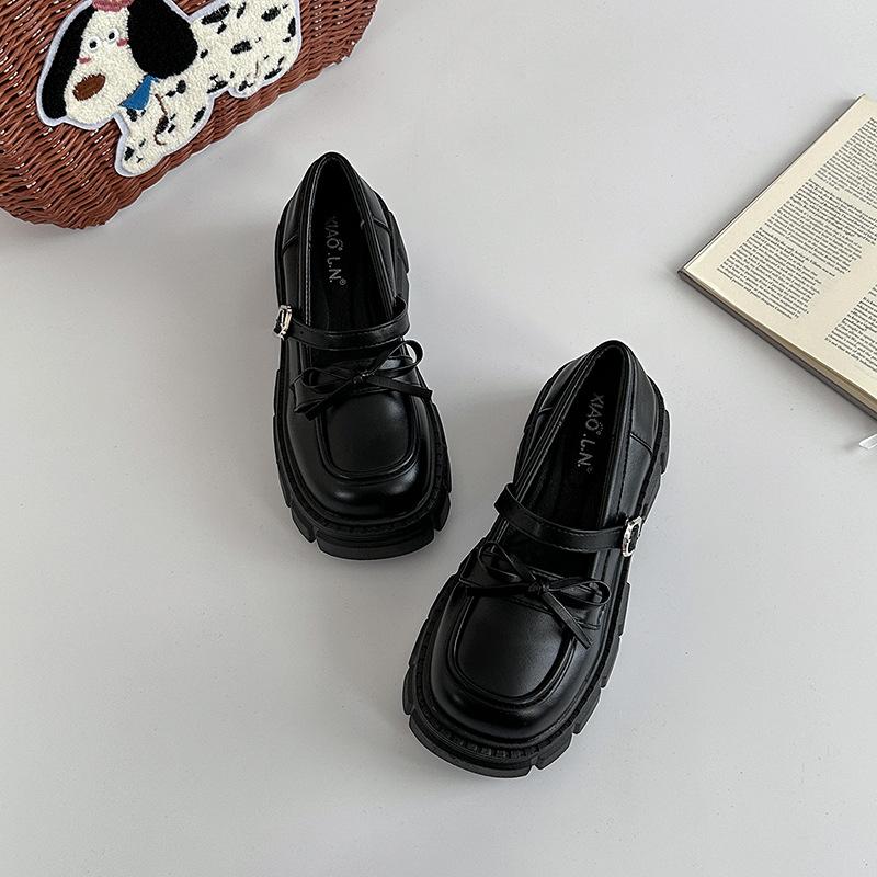 

Ретро повседневные туфли-одиночки в британском стиле на платформе, маленькие кожаные туфли, летняя мода, ремешок с пряжкой, женские туфли Мэри Джейн 39