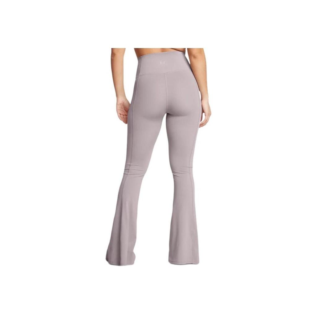Under Armour Meridian UA Kick Flare Pants Solid Quick-Dry Elastic Mid-Waist Flared Casual Pants Women pants Lithe-Gray 1386623-015