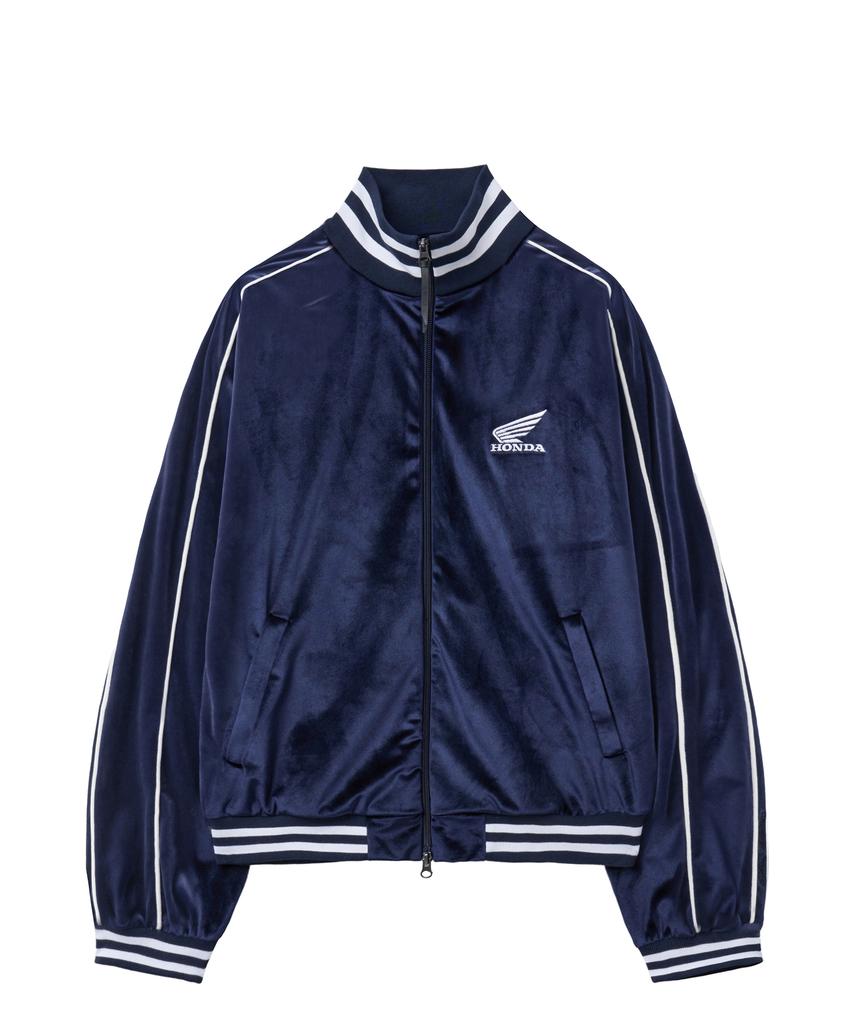Phyps Motorcycle Velvet Track Jacket Navy