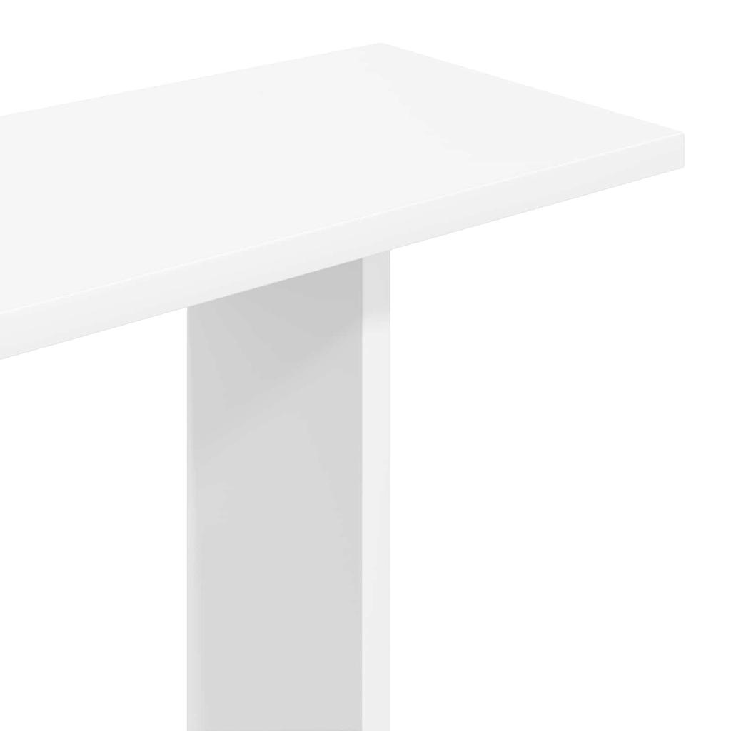 Wall Shelf Wall Mount White 80 X 20 X 75 Cm Wood Based Material