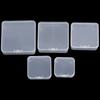 Square Round Plastic Transparent Storage Box Small Items Sundries Organizer Case Jewelry Beads Container Box Tools Accessories