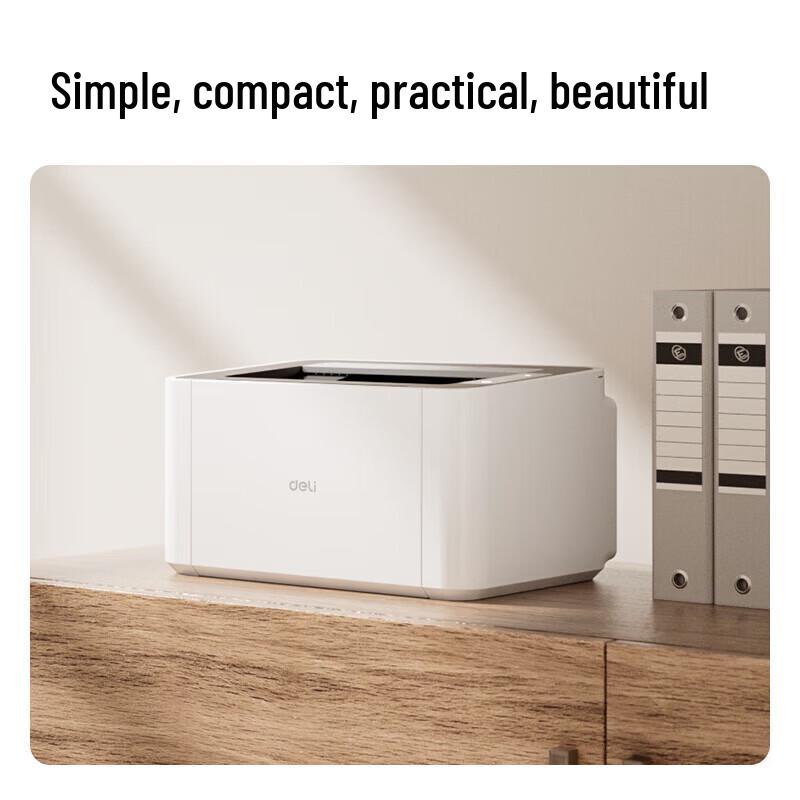 Deli A4 Monochrome Laser Printer Series CN Plug (adapter Included)